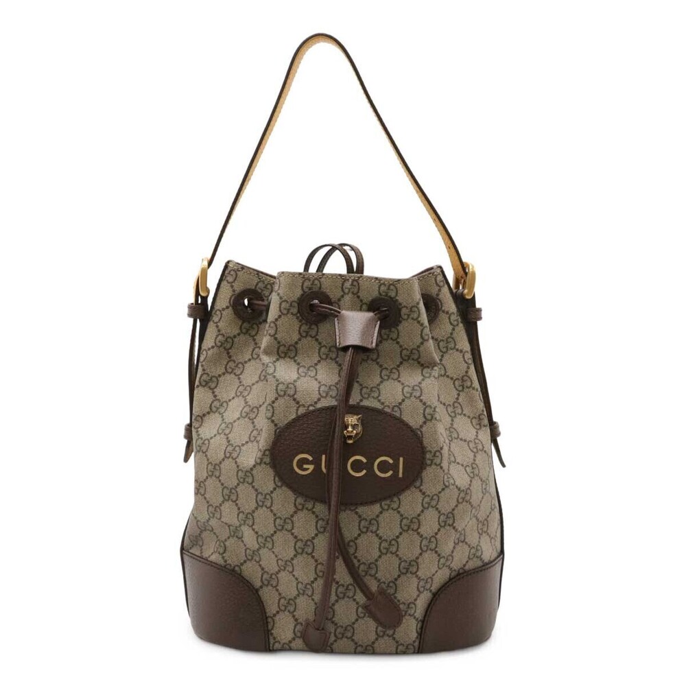 Gucci GG Supreme Cat Head Bag Backpack Beige Brown